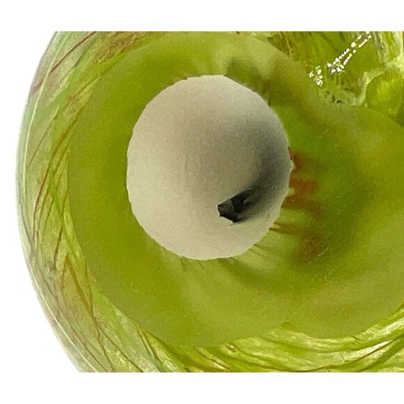 Murano Style Studio Glass Handblown Paperweight Multicolored Swirl‎ Ribbons Fish - Picture 10 of 16